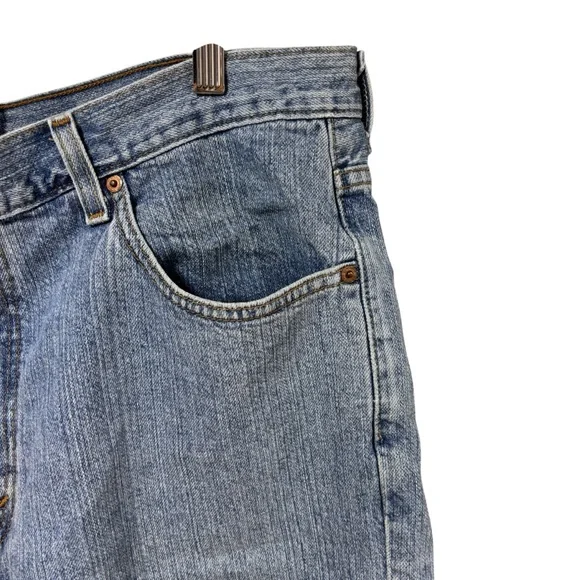 Levi's 550 Men's Classic Blue Denim Shorts - Picture 3 of 9